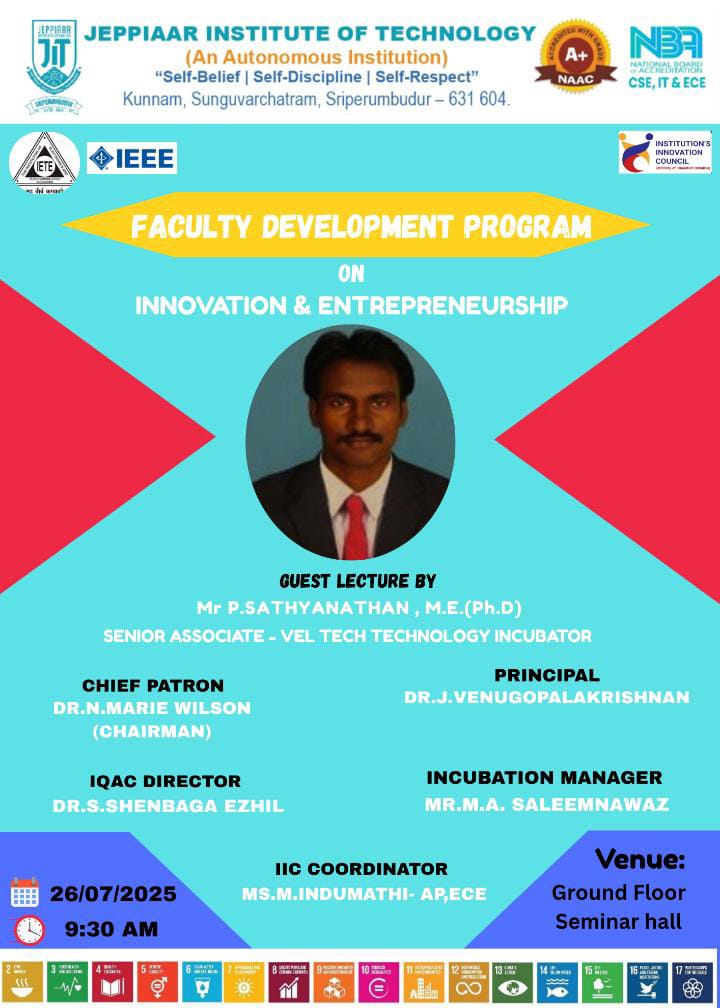 FDP on Innovation and Entrepreneurship