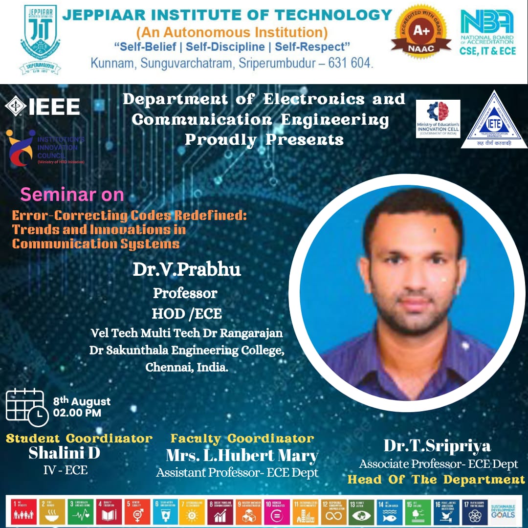 SEMINAR ON ERROR CORRECTING  CODES