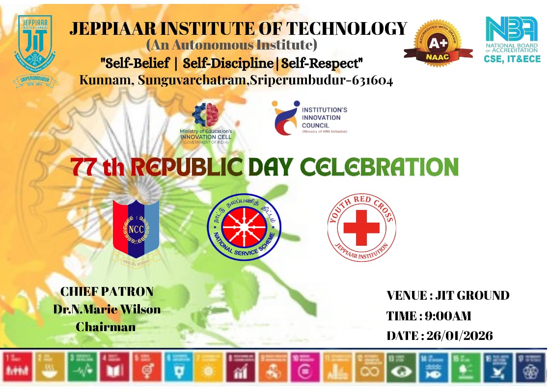 REPUBLIC DAY CELEBRATION @JIT 2026 ON 26.01.2026