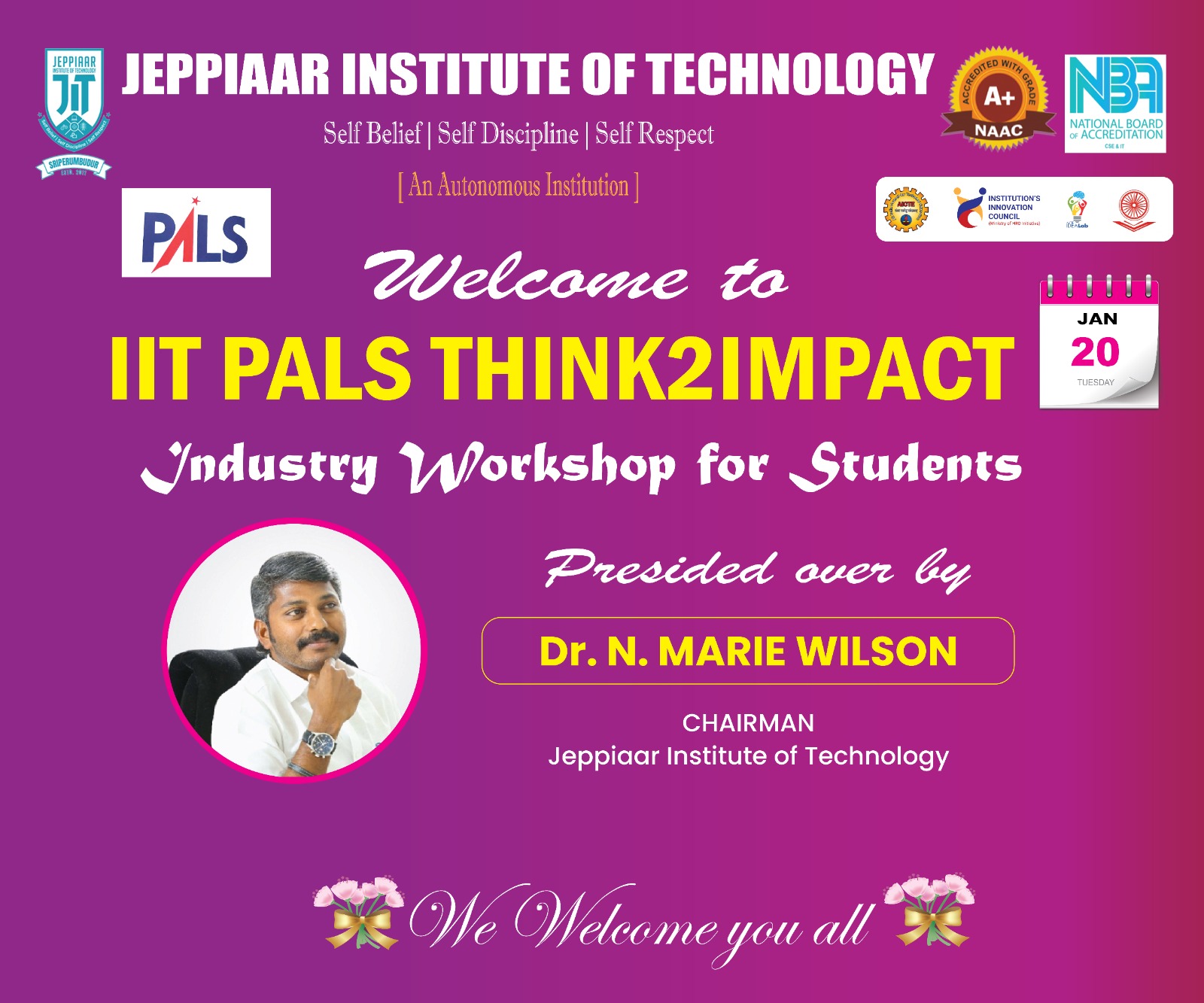PALS Think2Impact – Industry Problem Solving Workshop for Students @JIT ON 20.01.2026