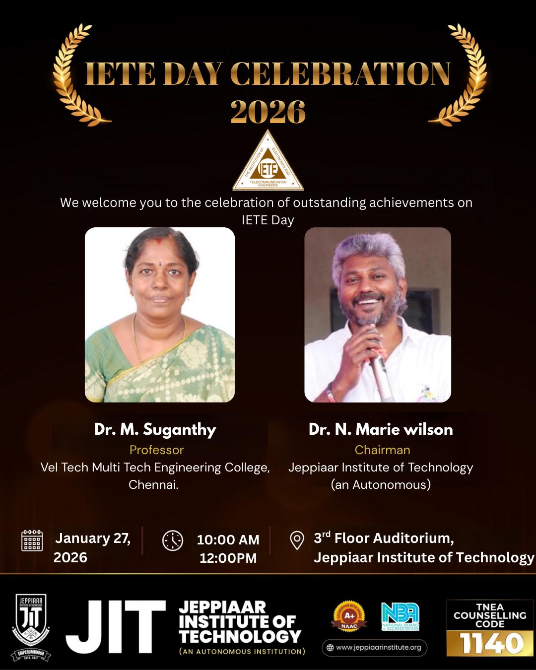 IETE DAY CELEBRATION 27.01.2026