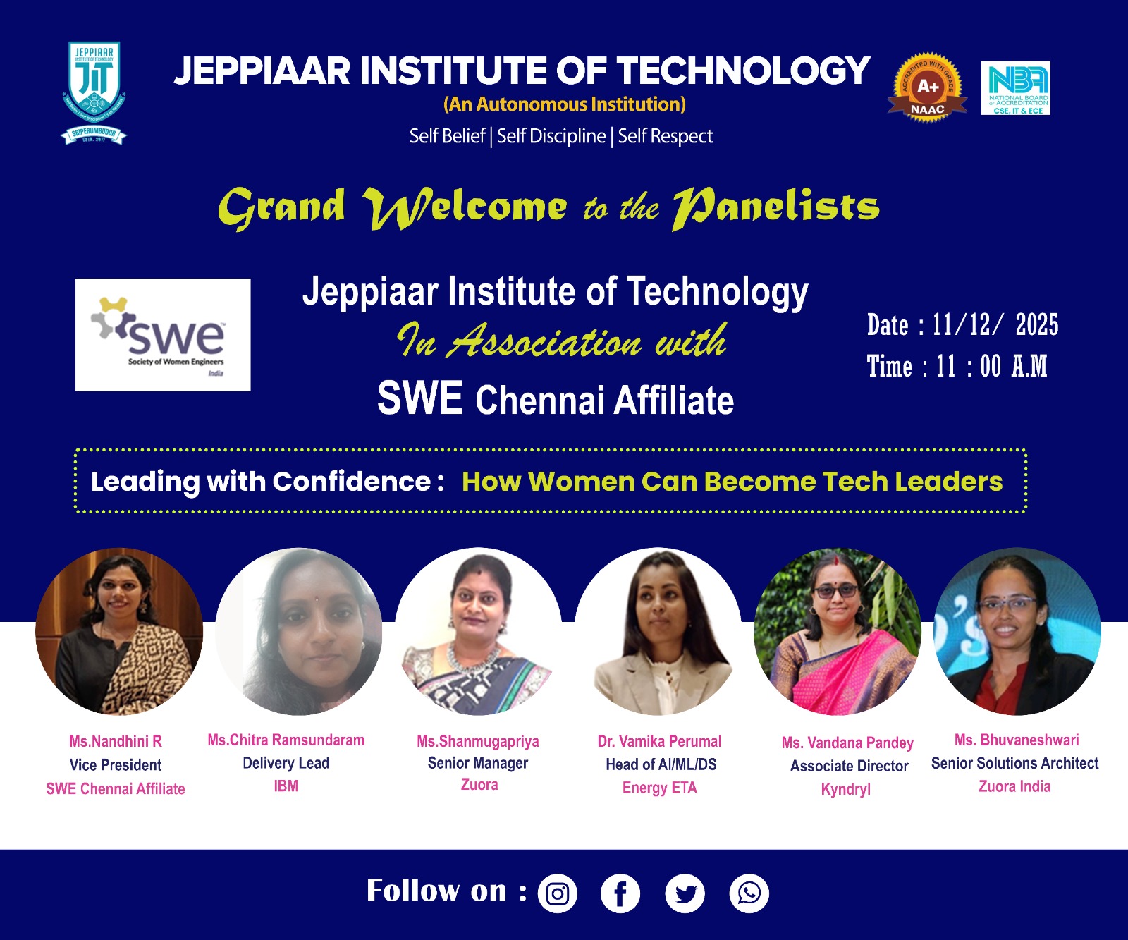 LEADING WITH CONFIDENCE : “HOW WOMEN CAN BECOME TECH LEADERS”