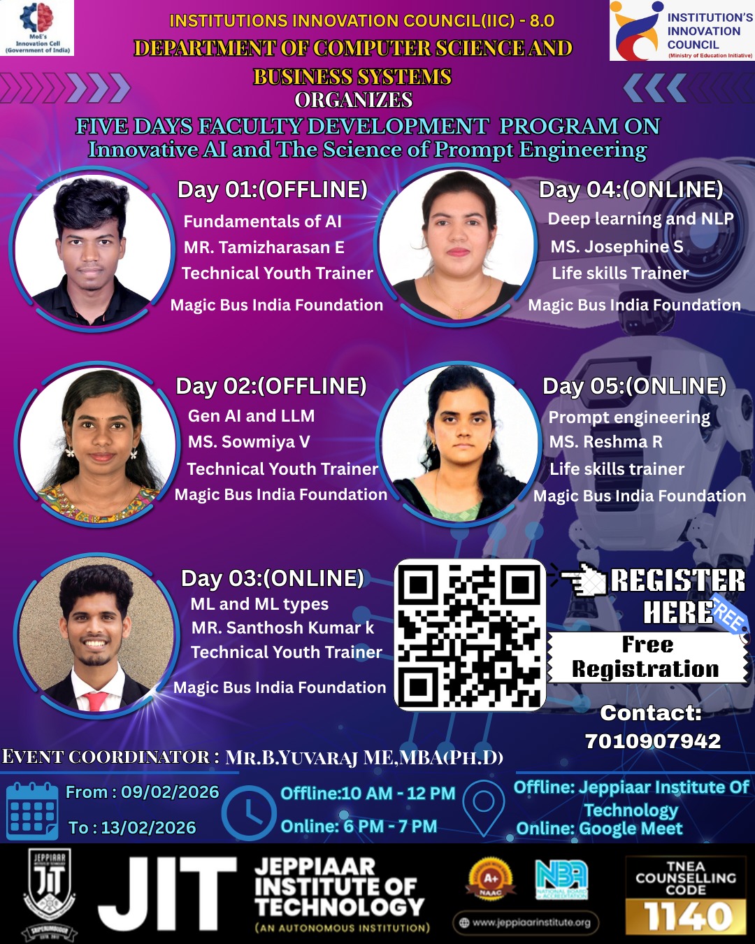 Faculty Development Program on “Innovative AI and the Science of Prompt Engineering”