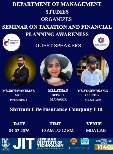 SEMINOR ON TAXATION AND FINANCIAL PLANNING AWARENESS –MBA